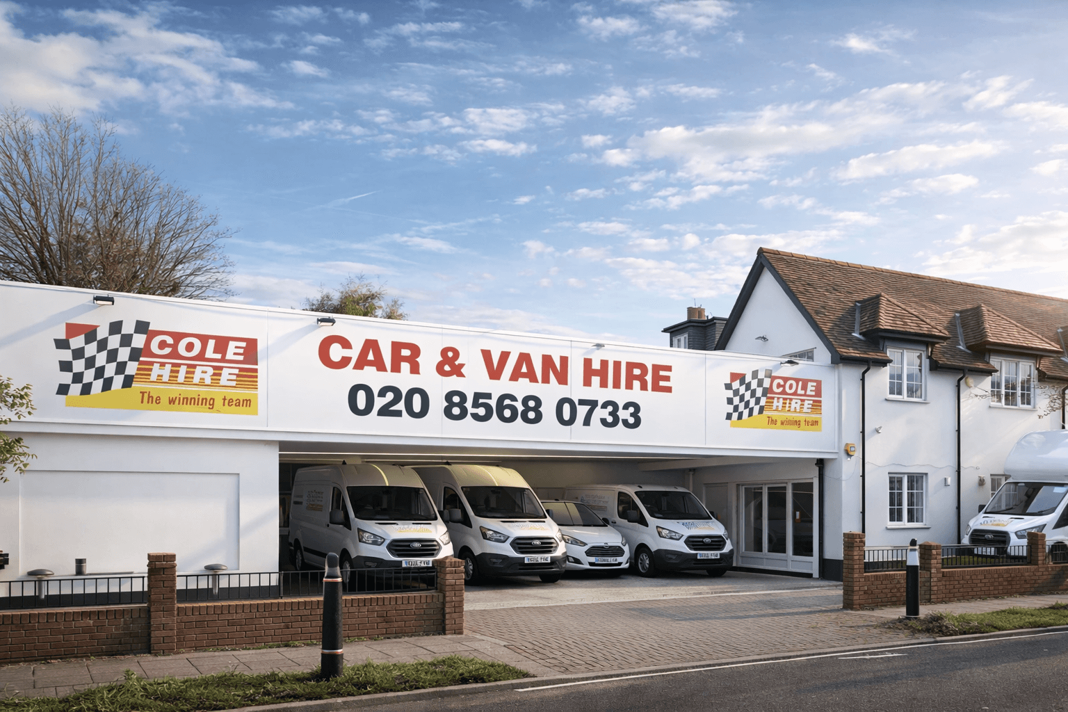 Building front view before transformation